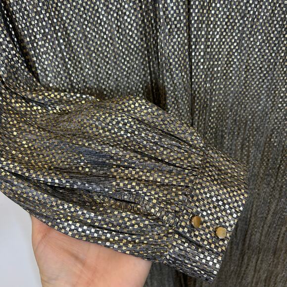 SABINA MUSAYEV AGATHA DRESS - GOLD Long
Sleeve Shift Dress Women’s Size M - Picture 7 of 14